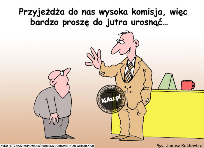 Komiks, dowcip, Żart o PrzyjeÅ¼dÅ¼a komisja.