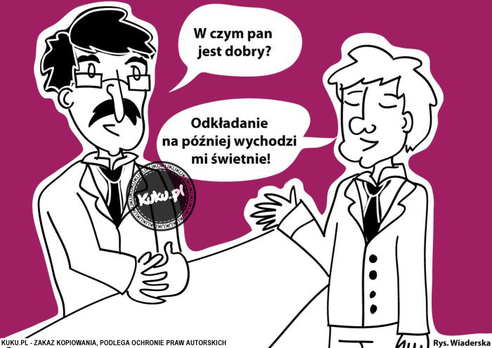 Komiks, dowcip, Żart o Rozmowa kwalifikacyjna 3