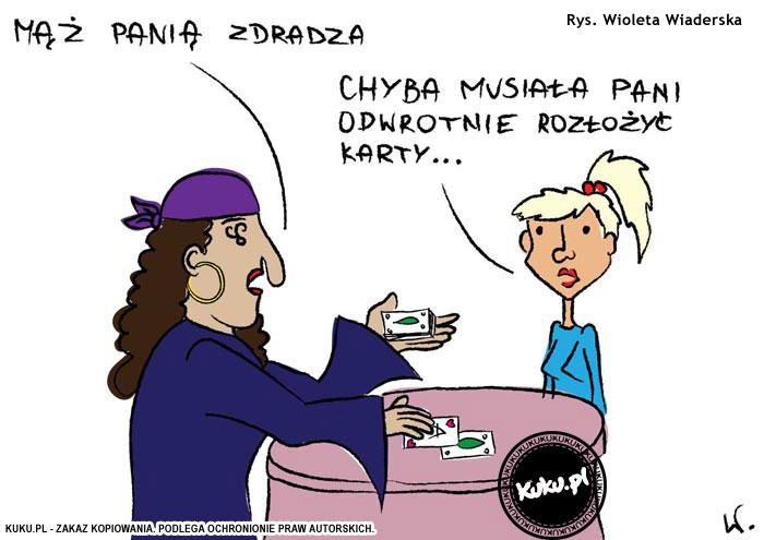Komiks, dowcip, Żart o Blondynka u wr&oacute;Å¼ki