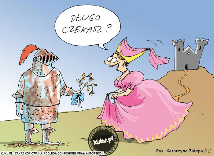 Komiks, dowcip, Żart o Kr&oacute;lewna i jej rycerz