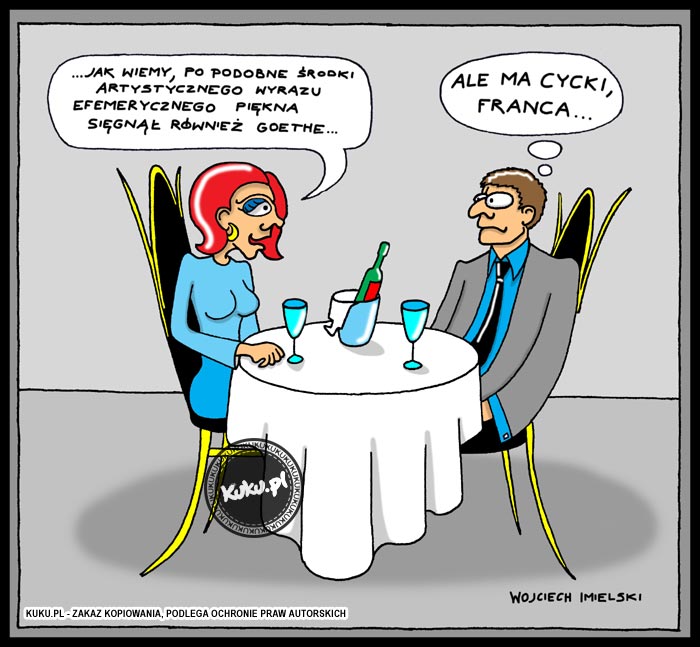Komiks, dowcip, Żart o MÄ™ski spos&oacute;b myslenia