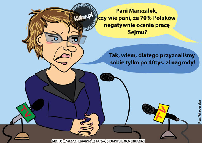 Komiks, dowcip, Żart o Nagrody dla marszaÅ‚k&oacute;w