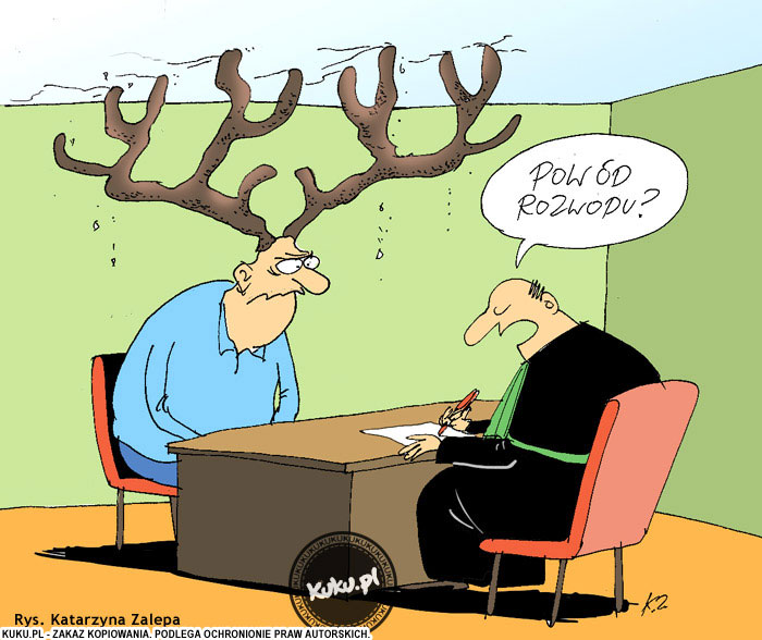 Komiks, dowcip, Żart o Pow&oacute;d rozwodu