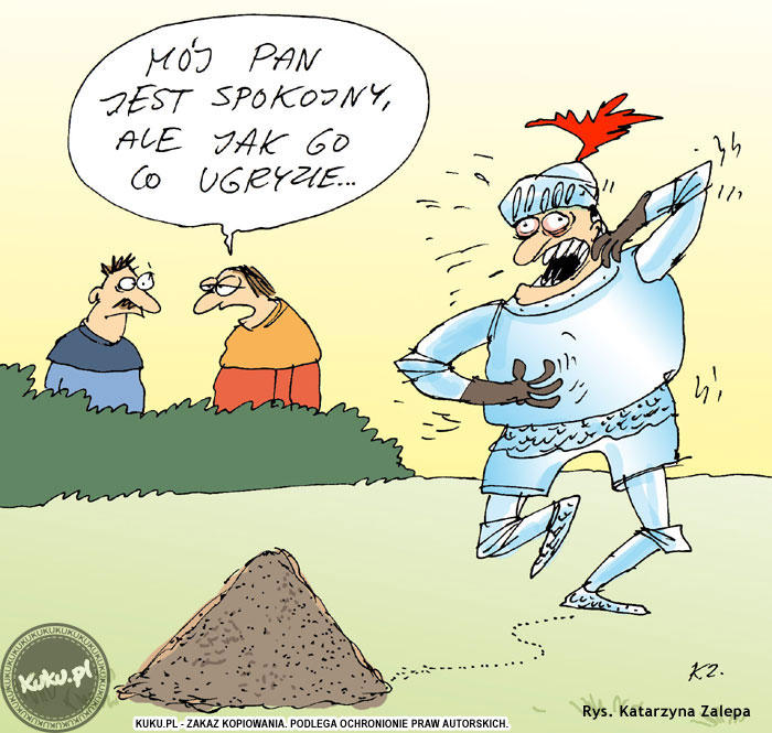 Komiks, dowcip, Żart o Rycerz i mr&oacute;wki