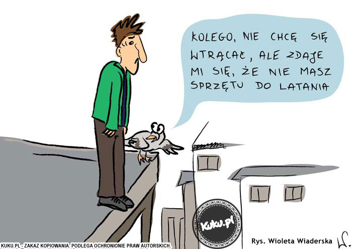 Komiks, dowcip, Żart o Samob&oacute;jca bez sprzÄ™tu