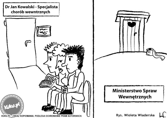 Komiks, dowcip, Żart o Specjalista chor&oacute;b wewnÄ™trznych