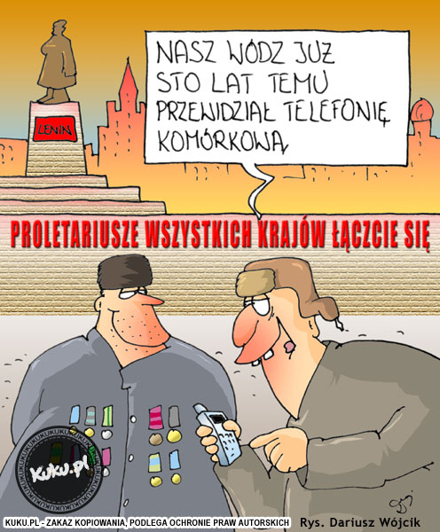 Komiks, dowcip, Żart o Telefonia kom&oacute;rkowa
