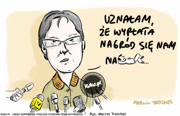 Komiks, dowcip, Żart o WypÅ‚ata nagr&oacute;d