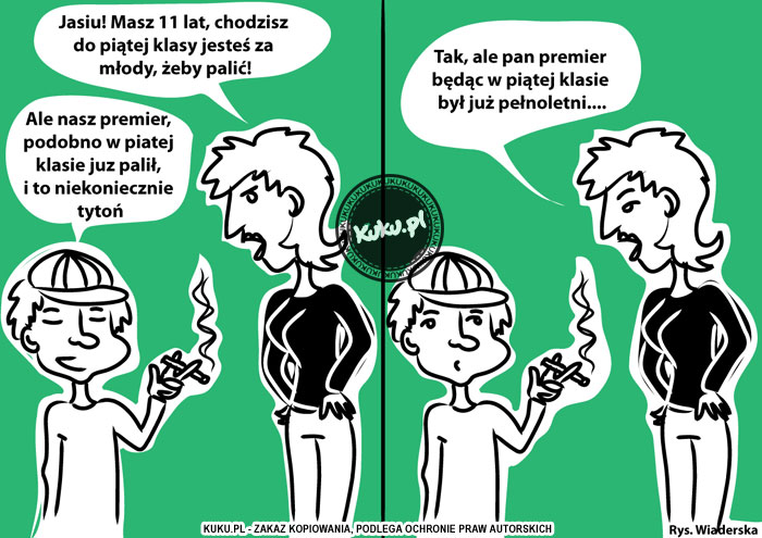 Komiks, dowcip, Żart o Wz&oacute;r dla mÅ‚odzieÅ¼y