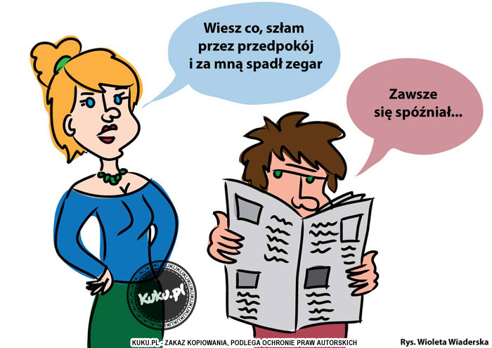 Komiks, dowcip, Żart o Zawsze sp&oacute;Åºniony