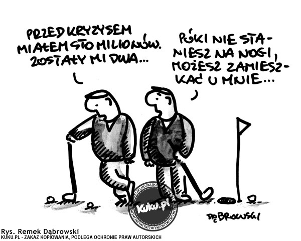 Komiks, dowcip, Żart o Ach ten kryzys ...