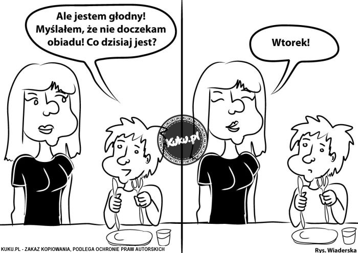 Komiks, dowcip, Żart o Ale jestem gÅ‚odny