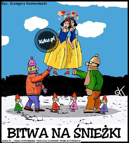 Komiks, dowcip, Żart o Bitwa na ÅšnieÅ¼ki