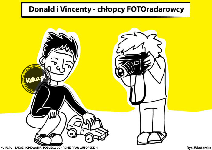 Komiks, dowcip, Żart o ChÅ‚opcy fotoradarowcy