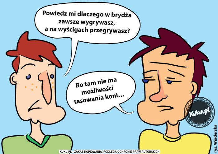 Komiks, dowcip, Żart o Dlaczego wygrywasz