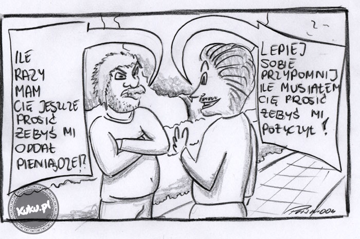 Komiks, dowcip, Żart o Dobry zwyczaj nie poÅ¼yczaj