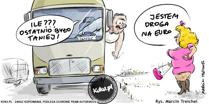 Komiks, dowcip, Żart o Droga na Euro