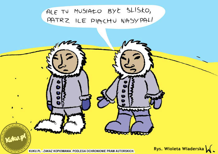 Komiks, dowcip, Żart o Eskimosi na pustyni