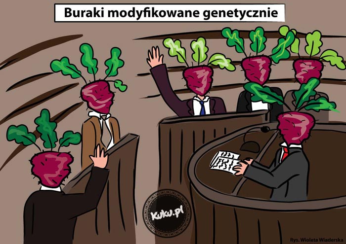 Komiks, dowcip, Żart o GMO juÅ¼ w Polsce dziÄ™ki PO i PSL