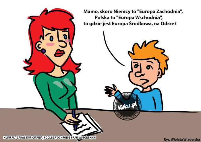 Komiks, dowcip, Żart o Gdzie jest Europa Åšrodkowa?