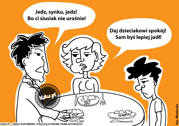 Komiks, dowcip, Żart o Jedz bo Ci nie uroÅ›nie