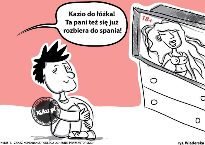 Komiks, dowcip, Żart o Kazio do Å‚Ã³Å¼ka