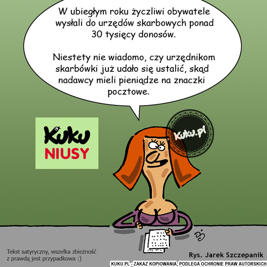 Komiks, dowcip, Żart o Kuku Niusy - donosy Å¼yczliwych obywateli