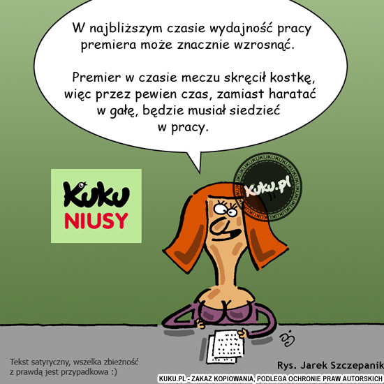 Komiks, dowcip, Żart o Kuku Niusy - kostka premiera