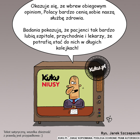 Komiks, dowcip, Żart o Kuku Niusy - polska sÅ‚uÅ¼ba zdrowia