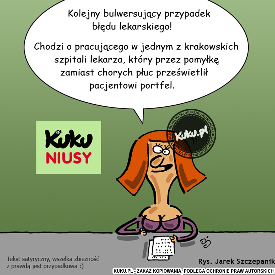 Komiks, dowcip, Żart o Kuku Niusy - przeÅ›wietlenie