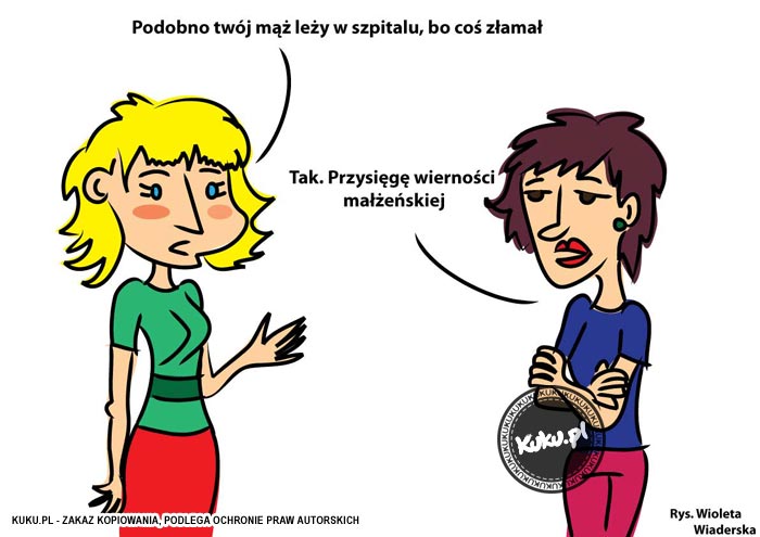 Komiks, dowcip, Żart o MÄ…Å¼ w szpitalu