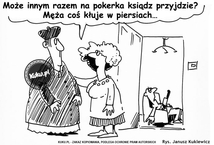 Komiks, dowcip, Żart o MÄ™Å¼a coÅ› kÅ‚uje