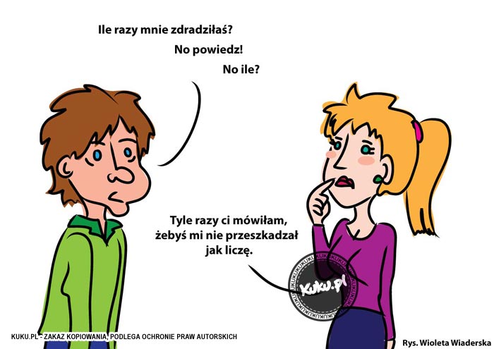 Komiks, dowcip, Żart o Nie przeszkadzaj gdy liczy