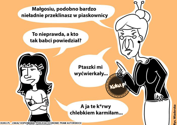 Komiks, dowcip, Żart o Niegrzeczna MaÅ‚gosia