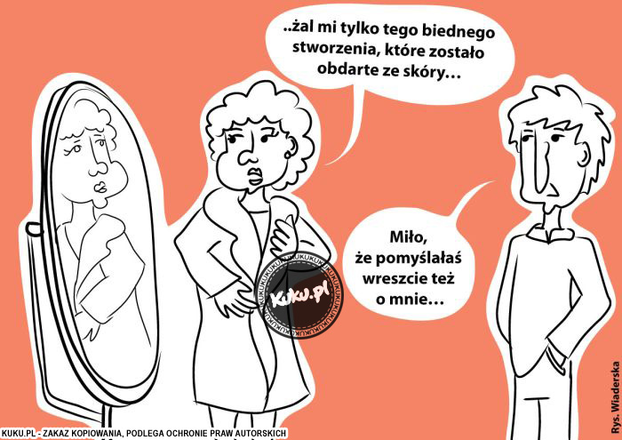 Komiks, dowcip, Żart o Nowe futro Å¼ony