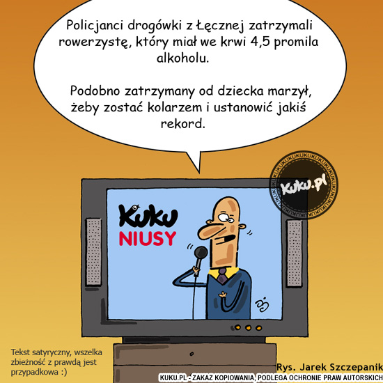 Komiks, dowcip, Żart o Nowy kolarski rekord