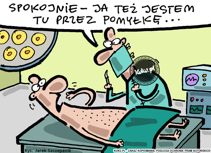 Komiks, dowcip, Żart o Pacjencie spokojnie