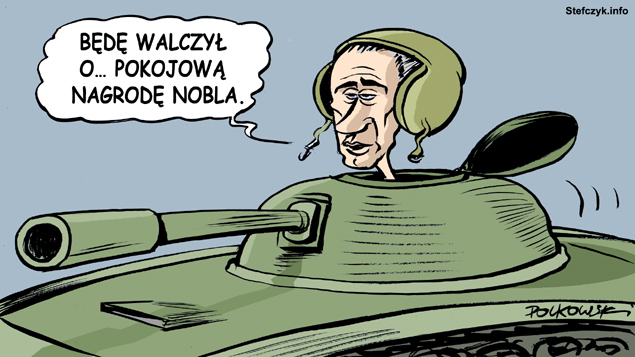 Komiks, dowcip, Żart o Pokojowa nagroda Nobla