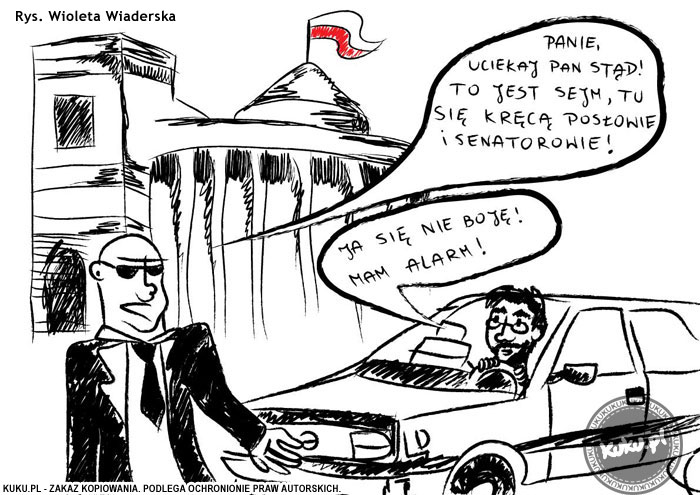 Komiks, dowcip, Żart o Polonez pod sejmem