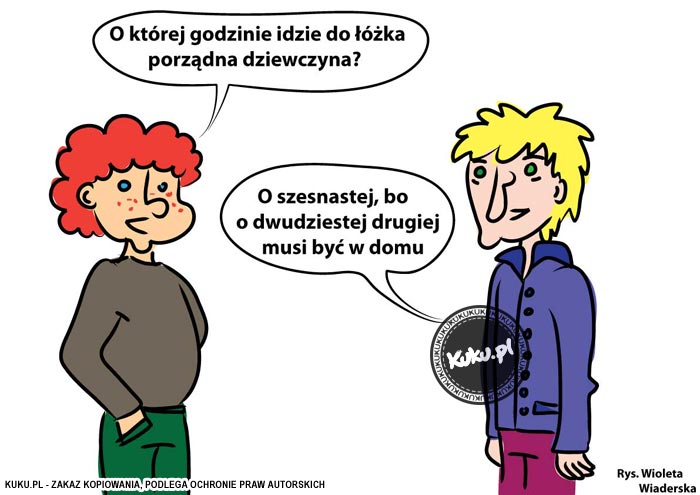 Komiks, dowcip, Żart o PorzÄ…dna dziewczyna