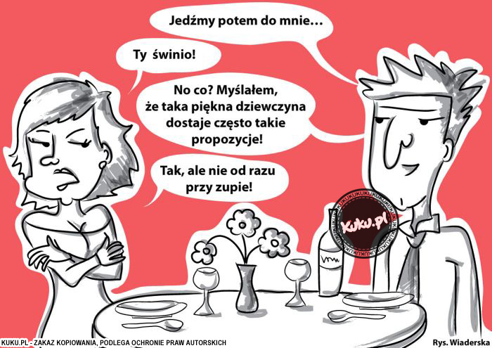 Komiks, dowcip, Żart o Propozycja przy zupie