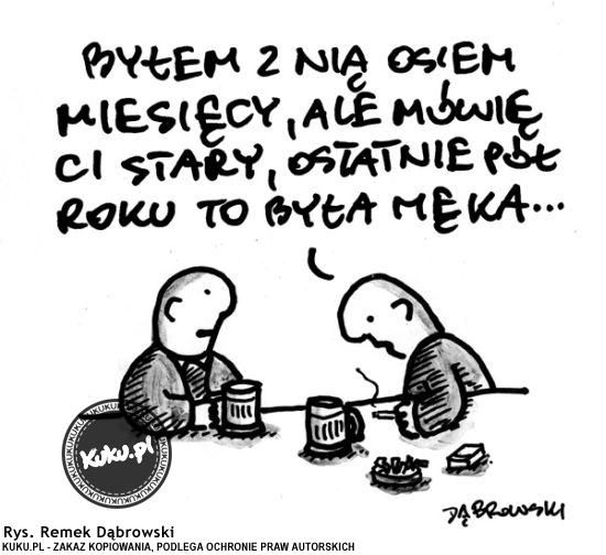 Komiks, dowcip, Żart o Rozmowa przy piwie