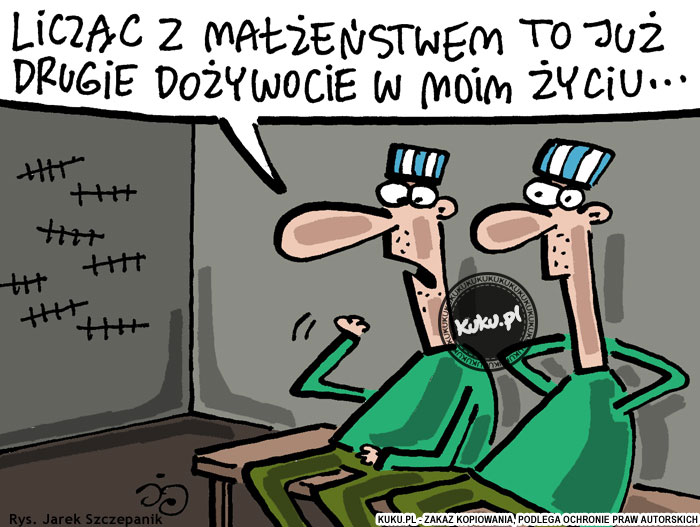 Komiks, dowcip, Żart o Rozmowa w celi