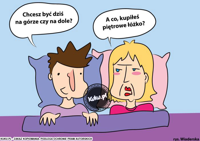 Komiks, dowcip, Żart o Rozmowy maÅ‚Å¼eÅ„skie