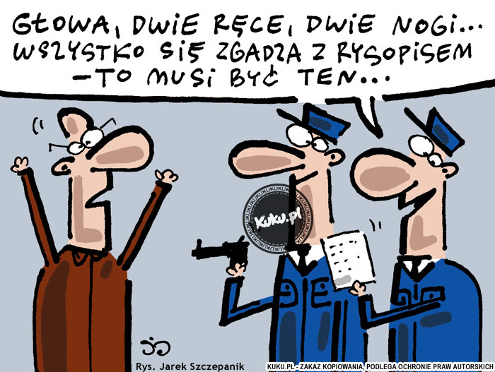 Komiks, dowcip, Żart o Rysopis