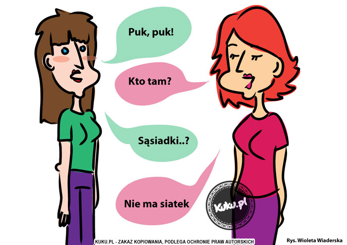 Komiks, dowcip, Żart o SÄ…siadki