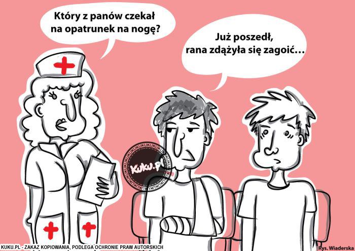 Komiks, dowcip, Żart o SÅ‚uÅ¼ba Zdrowia