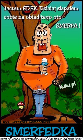 Komiks, dowcip, Żart o Smerfedka