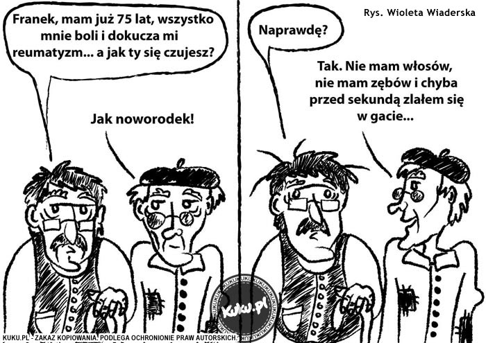 Komiks, dowcip, Żart o StaroÅ›Ä‡ nie radoÅ›Ä‡