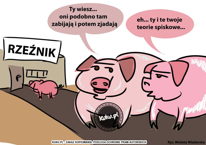 Komiks, dowcip, Żart o Teorie spiskowe